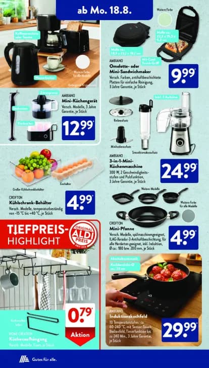 3-in-1-Mini-Küchenmaschine