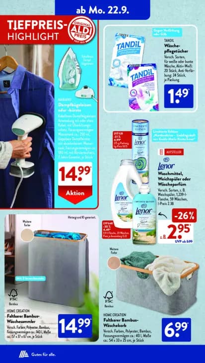 Faltbarer Bambus-Wäschekorb