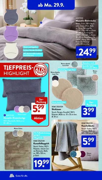 Musselin-Bettwäsche