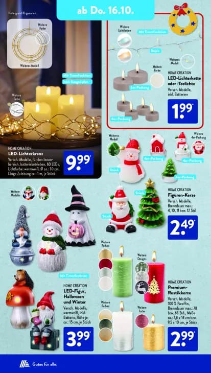 LED-Figur, Halloween und Winter