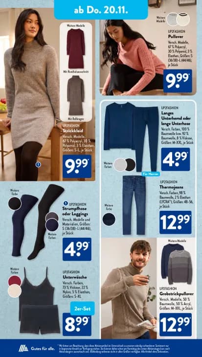 Langes Unterhemd oder lange Unterhose