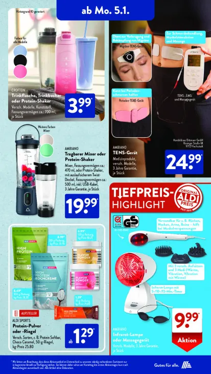 Trinkflasche, Trinkbecher oder Protein-Shaker