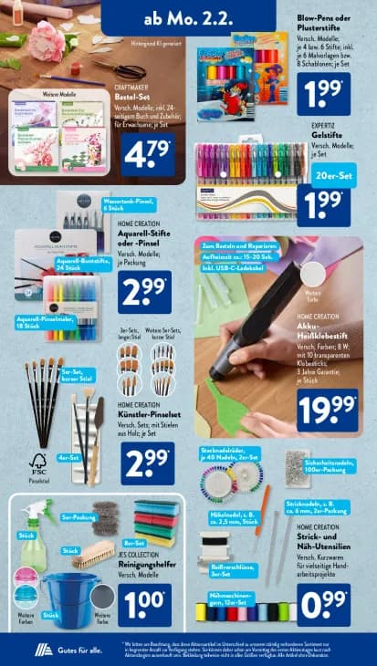 Strick- und Näh-Utensilien