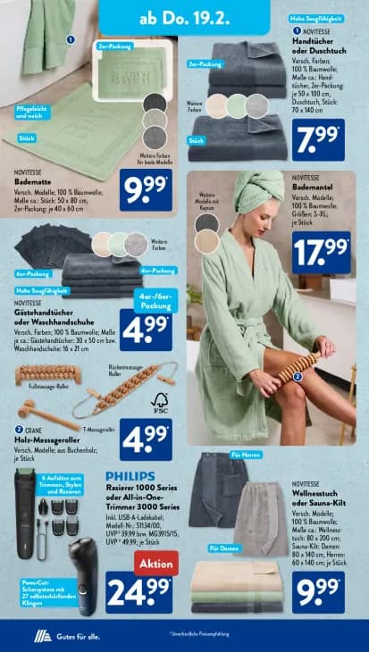 Handtücher oder Duschtuch