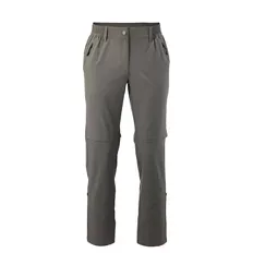 Damen und Herren Outdoor-Zip-Off-Hose, Herren, Grau, M 48/50