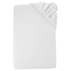 Jersey Spannbetttuch Komfortgröße, Weiß